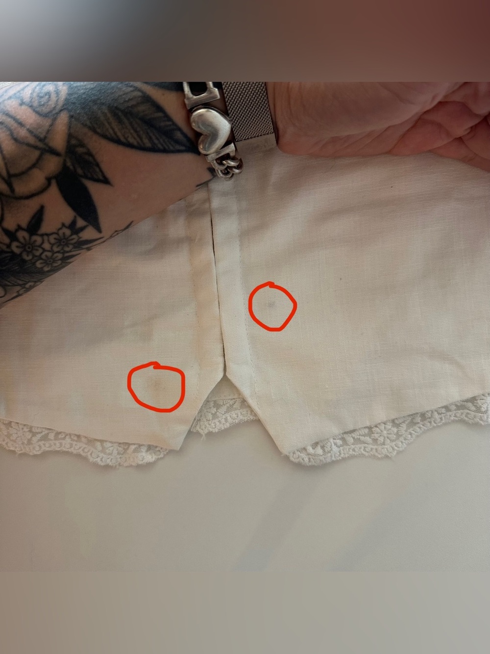 Ten Stories Up Cottagecore Lace Bustier Corset Vest White Hook Eye M - Picture 6 of 6